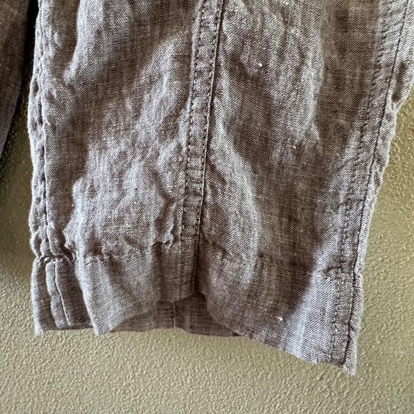 Athleta Retreat Linen High Rise Ankle Pant, Pyrite, Size Medium - Picture 6 of 9